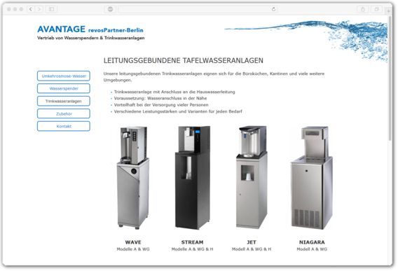 AVANTAGE revos - Trinkwasseranlagen
